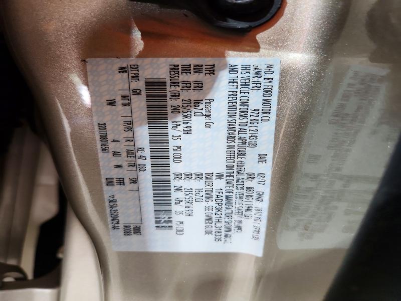 Продаж на аукціоні авто 2017 Ford Focus, vin: 1FADP3K21HL318335, номер лоту: 51482536