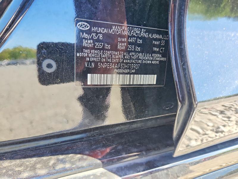 49638546 :رقم المزاد ، 5NPE34AF3JH713907 vin ، 2018 Hyundai Sonata مزاد بيع