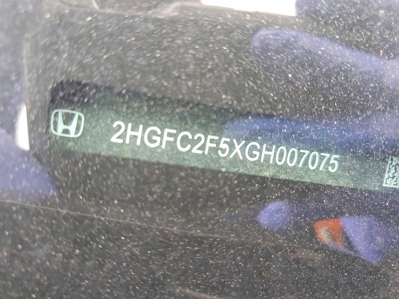 Aukcja sprzedaży 2016 Honda Civic, vin: 2HGFC2F5XGH007075, numer aukcji: 47256596