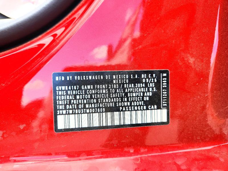Продажа на аукционе авто 2026 Volkswagen Jetta, vin: 3VW7W7BU3TM007609, номер лота: 47021506