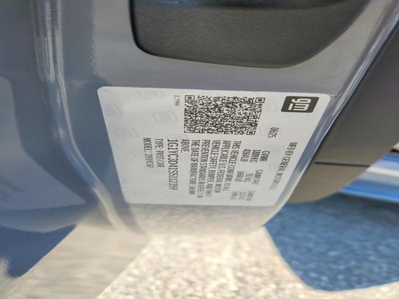 Продажа на аукционе авто 2025 Chevrolet Corvette, vin: 1G1YC3D41S5112359, номер лота: 50517566