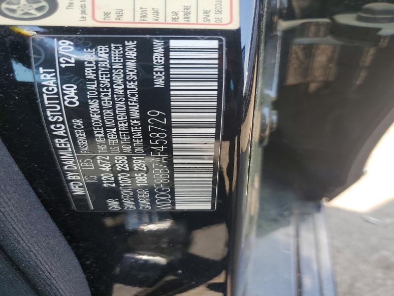 Aukcja sprzedaży 2010 Mercedes-benz C, vin: WDDGF8BB7AF458729, numer aukcji: 46110836