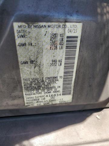 50421426 :رقم المزاد ، 1N4AL3AP4FC416834 vin ، 2015 Nissan Altima مزاد بيع