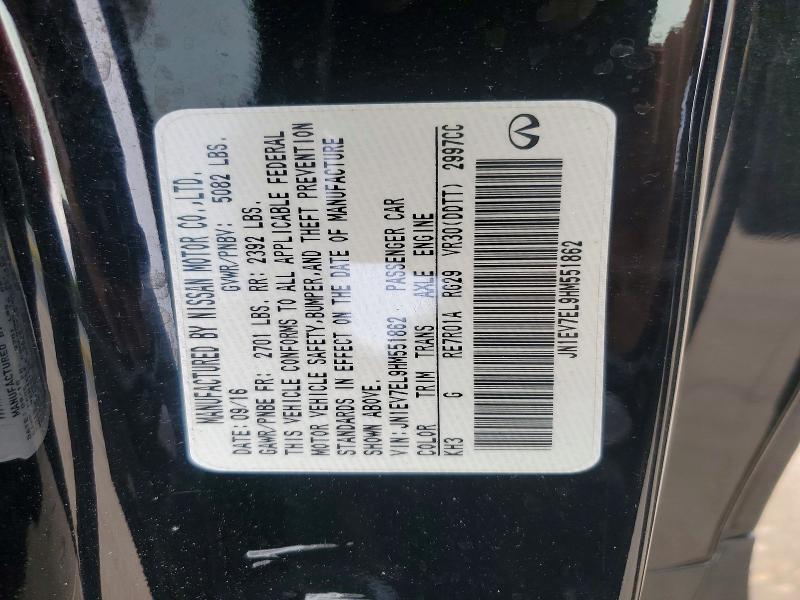 Aukcja sprzedaży 2017 Infiniti Q60, vin: JN1EV7EL9HM551862, numer aukcji: 51422656