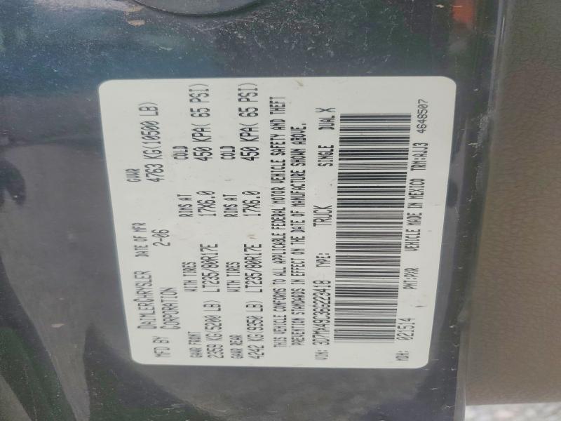 Aukcja sprzedaży 2006 Dodge Ram 3500, vin: 3D7MX49C36G223418, numer aukcji: 49801736