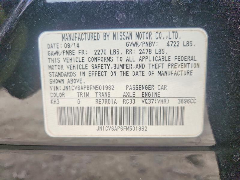 Продажа на аукционе авто 2015 Infiniti Q40, vin: JN1CV6AP6FM501962, номер лота: 49303186