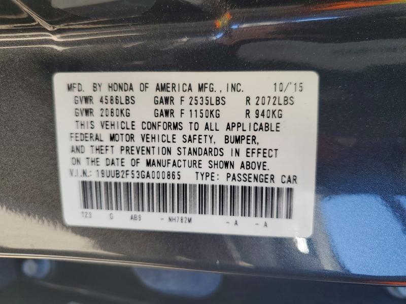 Aukcja sprzedaży 2016 Acura Tlx, vin: 19UUB2F53GA000865, numer aukcji: 49514046