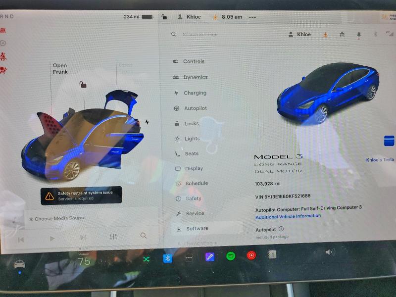 Aukcja sprzedaży 2019 Tesla Model 3, vin: 5YJ3E1EB0KF521688, numer aukcji: 50662796