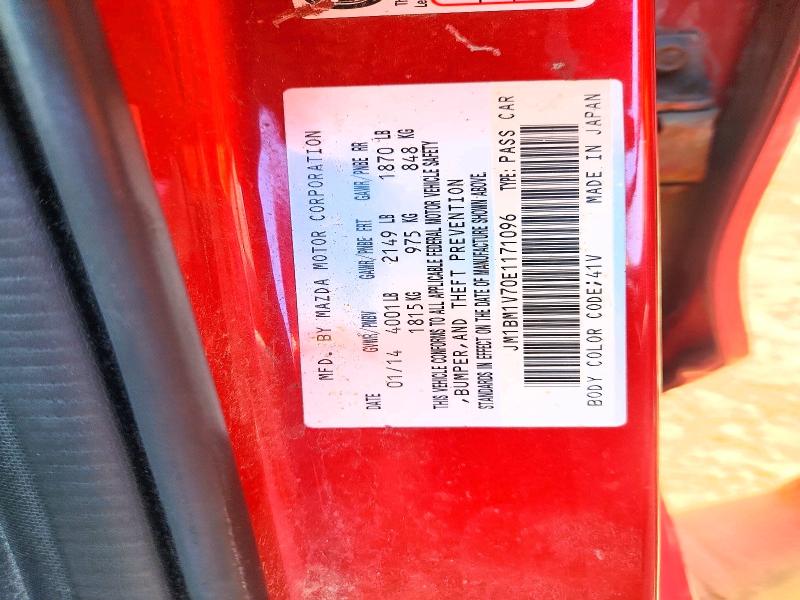 2014 Mazda 3 მანქანა იყიდება აუქციონზე, vin: JM1BM1V70E1171096, აუქციონის ნომერი: 50832596