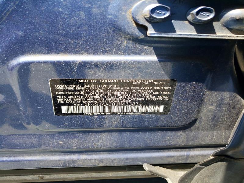 Продажа на аукционе авто 2018 Subaru Forester, vin: JF2SJAAC8JH433834, номер лота: 51040176