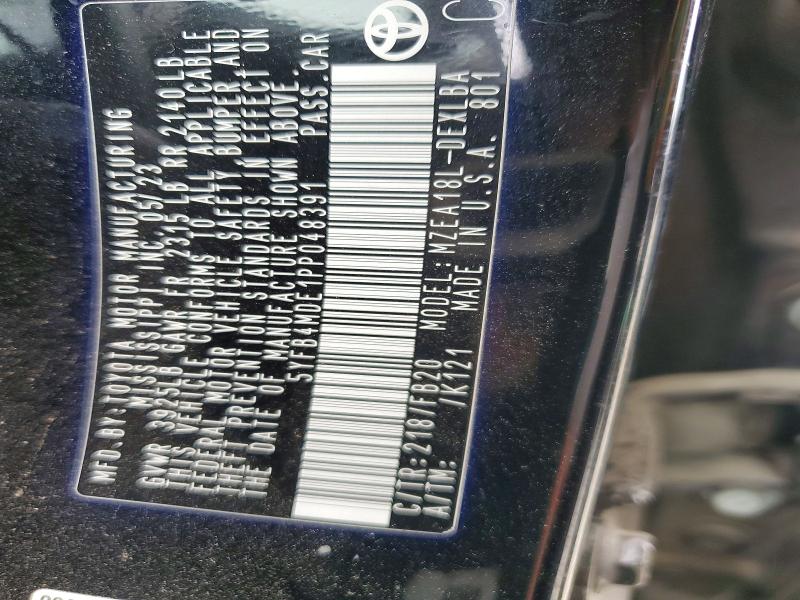 51530486 :رقم المزاد ، 5YFB4MDE1PP048391 vin ، 2023 Toyota Corolla مزاد بيع