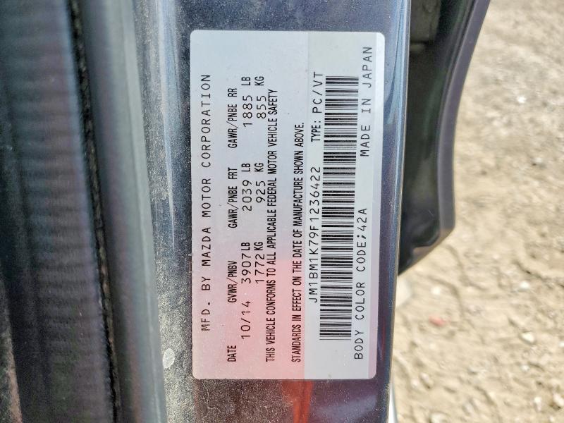 Продаж на аукціоні авто 2015 Mazda 3, vin: JM1BM1K79F1236422, номер лоту: 50711456