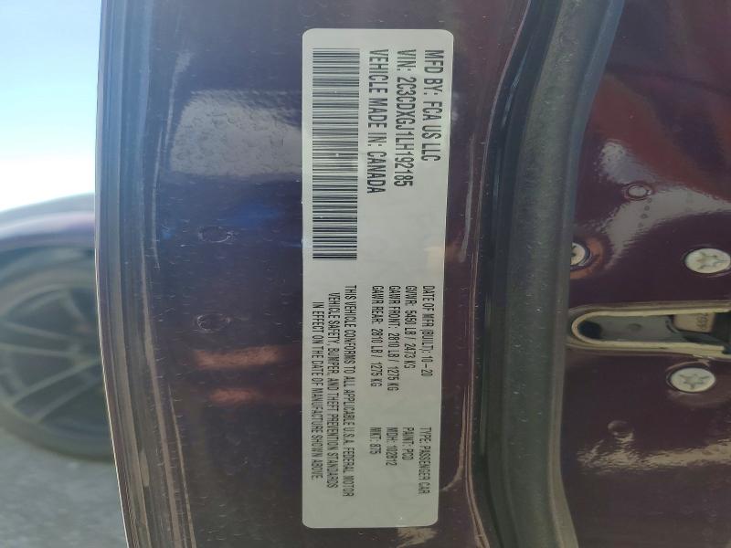 49318776 :رقم المزاد ، 2C3CDXGJ1LH192185 vin ، 2020 Dodge Charger مزاد بيع