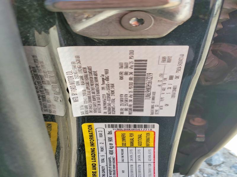 Продажа на аукционе авто 2017 Lincoln Townhouse Continental, vin: 1LN6L9HK0H5612219, номер лота: 49738316