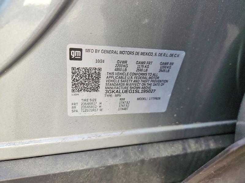 49964226 :رقم المزاد ، 3GKALUEG1SL195027 vin ، 2025 Gmc Terrain مزاد بيع