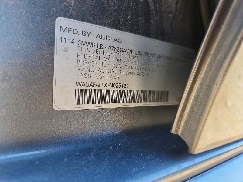 Продажа на аукционе авто 2015 Audi A4, vin: WAUAFAFLXFN025121, номер лота: 48796776