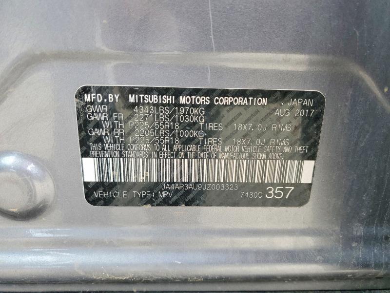 Продаж на аукціоні авто 2018 Mitsubishi Outlander Sport, vin: JA4AR3AU9JZ003323, номер лоту: 47160616