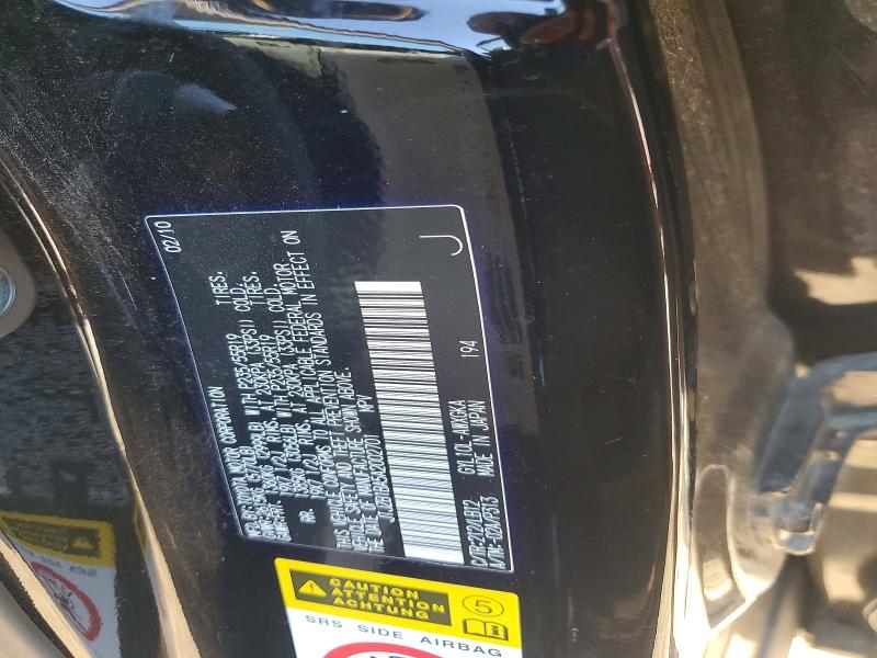 Aukcja sprzedaży 2010 Lexus Rx 450h, vin: JTJZB1BA5A2002701, numer aukcji: 48494806
