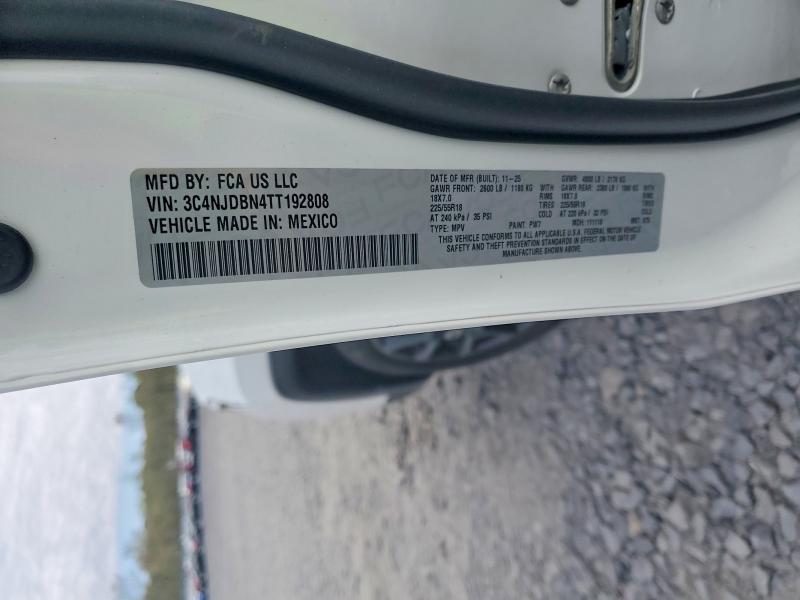 50307846 :رقم المزاد ، 3C4NJDBN4TT192808 vin ، 2026 Jeep Compass مزاد بيع