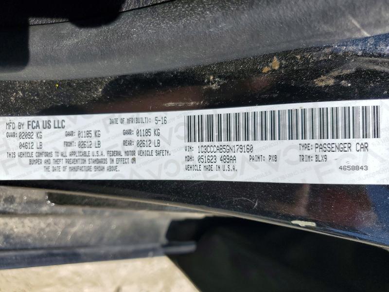 Продажа на аукционе авто 2016 Chrysler 200, vin: 1C3CCCAB5GN179160, номер лота: 49569946