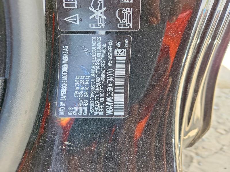 2019 Bmw 440xi მანქანა იყიდება აუქციონზე, vin: WBA4W9C56KAF94070, აუქციონის ნომერი: 48564076