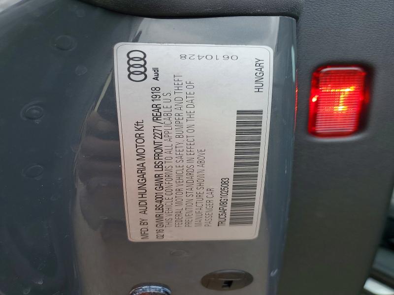Продажа на аукционе авто 2016 Audi Tt, vin: TRUC5AFV8G1025083, номер лота: 48498466
