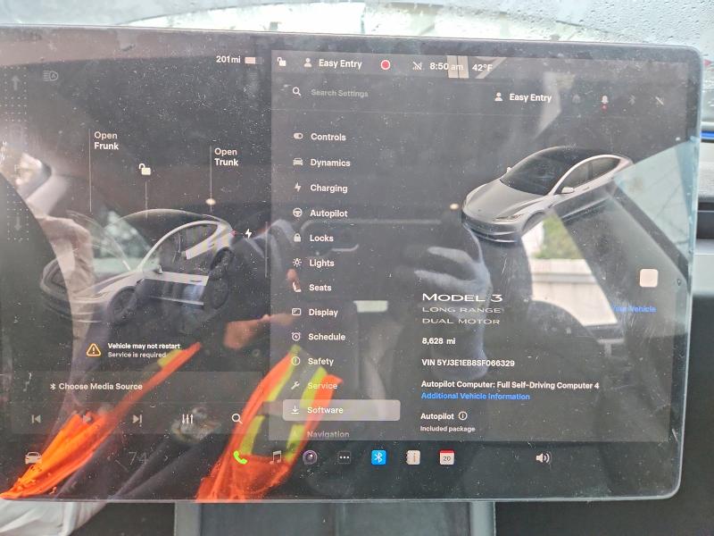 2025 Tesla Model 3 მანქანა იყიდება აუქციონზე, vin: 5YJ3E1EB8SF066329, აუქციონის ნომერი: 49977066