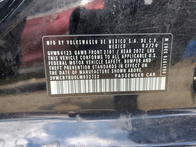 Продаж на аукціоні авто 2020 Volkswagen Jetta, vin: 3VWCB7BU0LM032722, номер лоту: 49035296