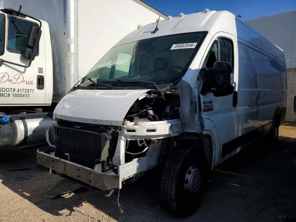 49482546 :رقم المزاد ، 3C6MRVJG0NE115512 vin ، 2022 Ram Promaster 3500 مزاد بيع