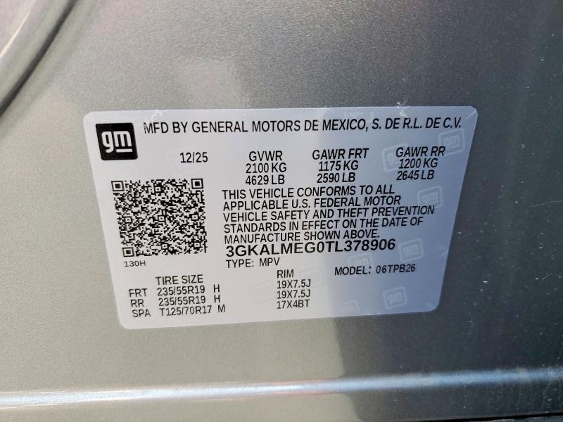 Продаж на аукціоні авто 2026 Gmc Terrain, vin: 3GKALMEG0TL378906, номер лоту: 48878856