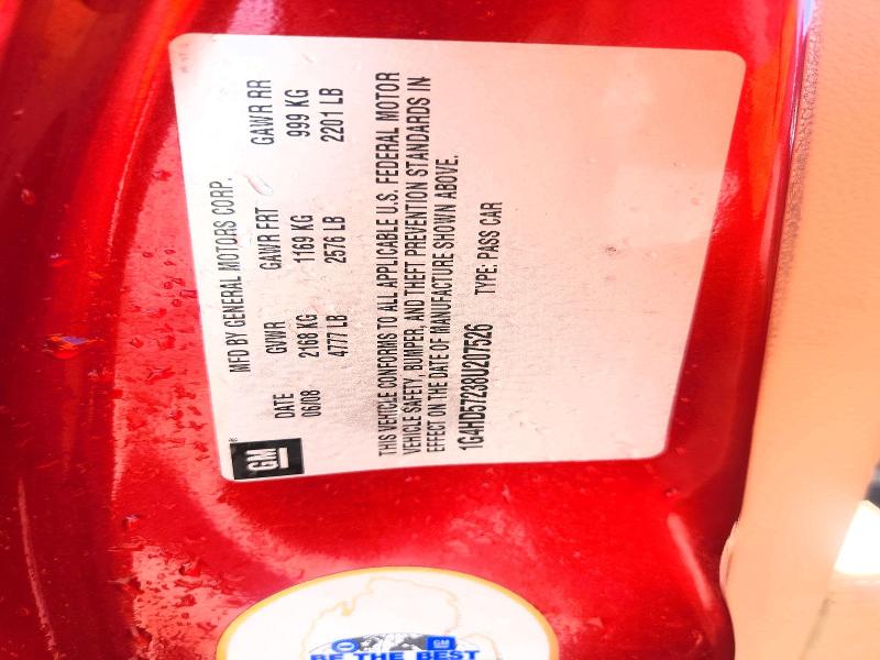 2008 Buick Lucerne მანქანა იყიდება აუქციონზე, vin: 1G4HD57238U207526, აუქციონის ნომერი: 50498726