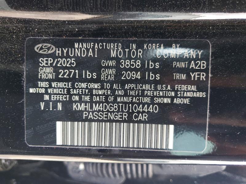 2026 Hyundai Elantra მანქანა იყიდება აუქციონზე, vin: KMHLM4DG8TU104440, აუქციონის ნომერი: 51367066