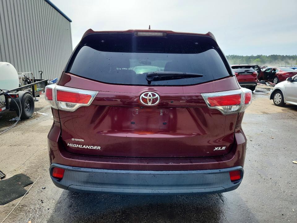 50312316 :رقم المزاد ، 5TDKKRFH6ES011206 vin ، 2014 Toyota Highlander مزاد بيع