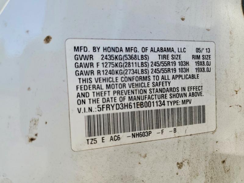 Продаж на аукціоні авто 2014 Acura Mdx, vin: 5FRYD3H61EB001134, номер лоту: 48800936