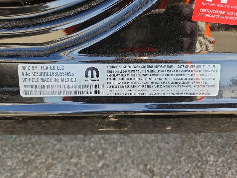 2025 Ram 3500 მანქანა იყიდება აუქციონზე, vin: 3C63RRGL6SG554625, აუქციონის ნომერი: 46890736