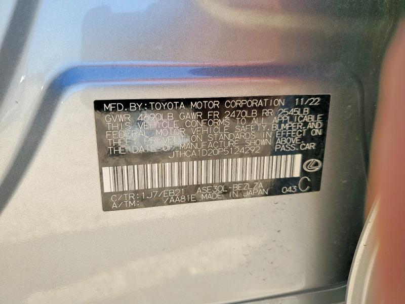 Aukcja sprzedaży 2023 Lexus Is 300, vin: JTHCA1D20P5124292, numer aukcji: 48793686