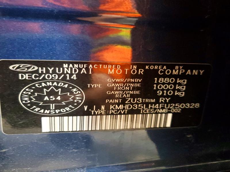 Продажа на аукционе авто 2015 Hyundai Elantra Gt, vin: KMHD35LH4FU250328, номер лота: 48683716