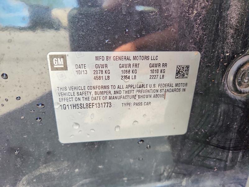 51858576 :رقم المزاد ، 1G11H5SL8EF131773 vin ، 2014 Chevrolet Malibu مزاد بيع