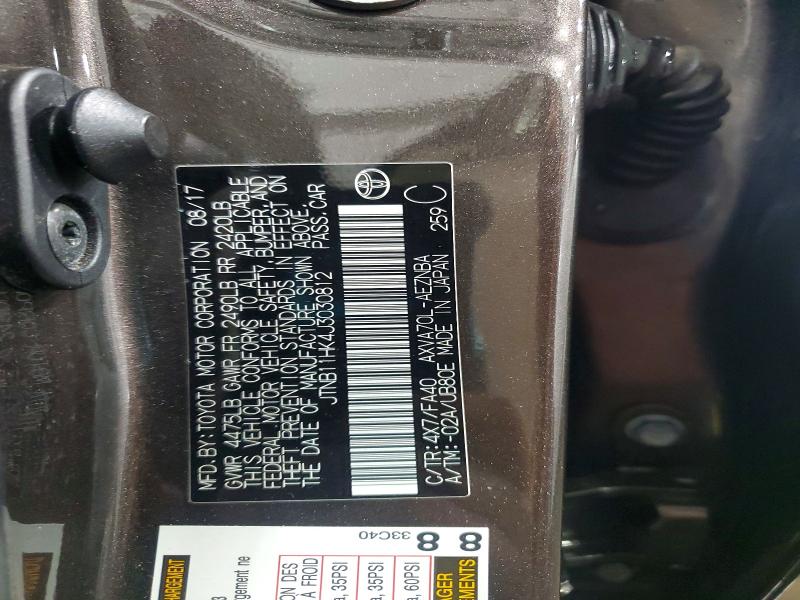 Продажа на аукционе авто 2018 Toyota Camry, vin: JTNB11HK4J3030812, номер лота: 50068186