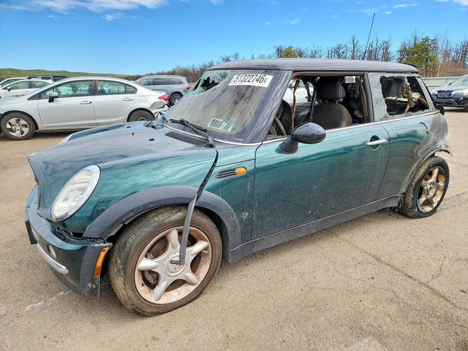 2003 Mini Cooper მანქანა იყიდება აუქციონზე, vin: WMWRC334X3TJ52768, აუქციონის ნომერი: 51322746