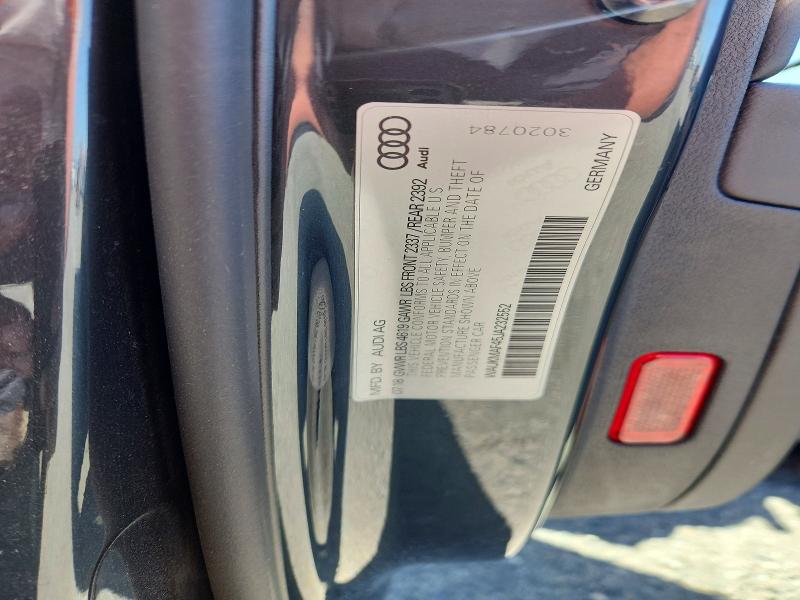 Aukcja sprzedaży 2018 Audi A4, vin: WAUKMAF45JA232552, numer aukcji: 51467236