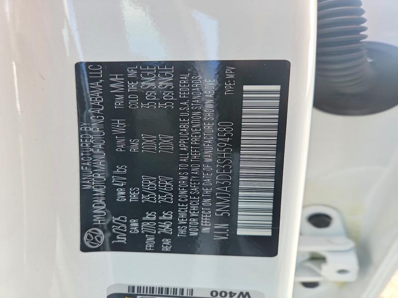 Продаж на аукціоні авто 2025 Hyundai Tucson, vin: 5NMJA3DE3SH594580, номер лоту: 50895046