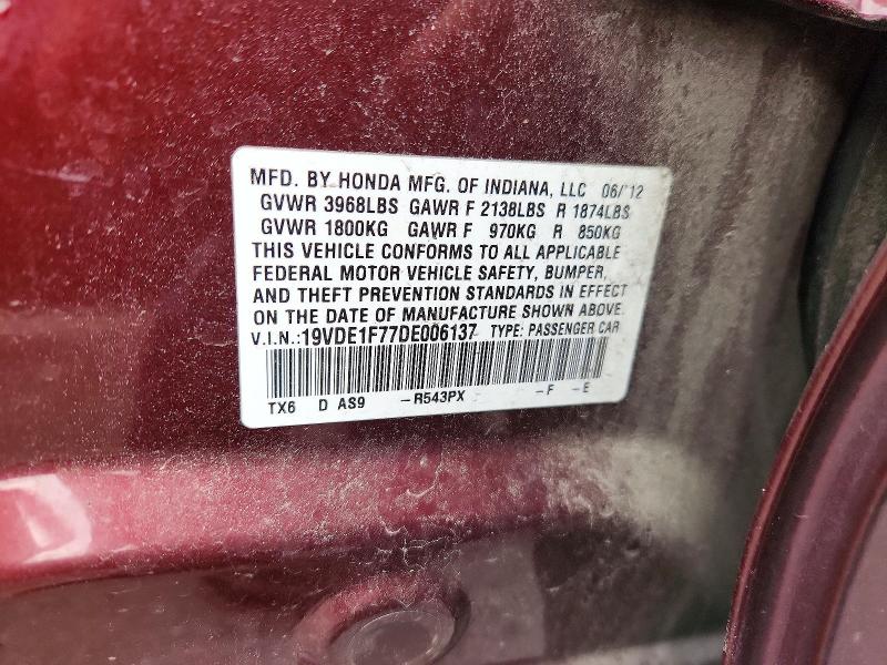 Aukcja sprzedaży 2013 Acura Ilx, vin: 19VDE1F77DE006137, numer aukcji: 51691036