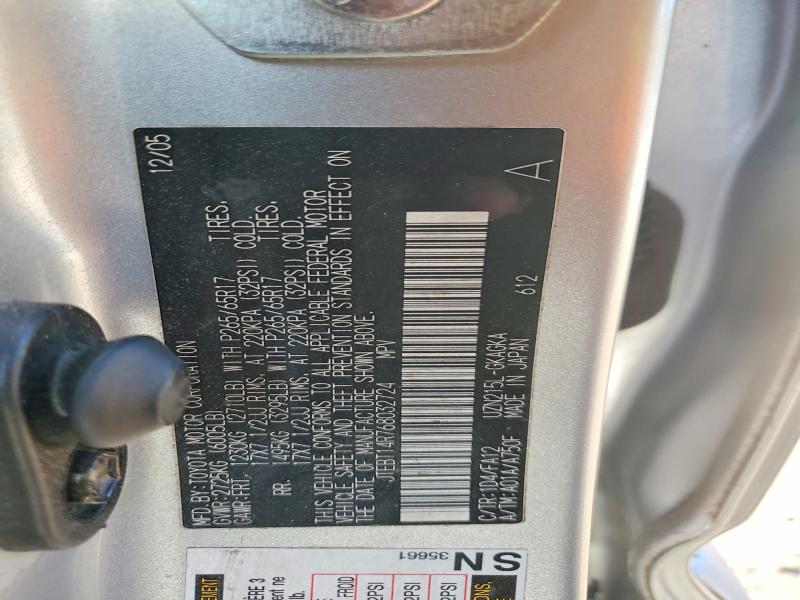 50393176 :رقم المزاد ، JTEBT14R768032724 vin ، 2006 Toyota 4runner مزاد بيع
