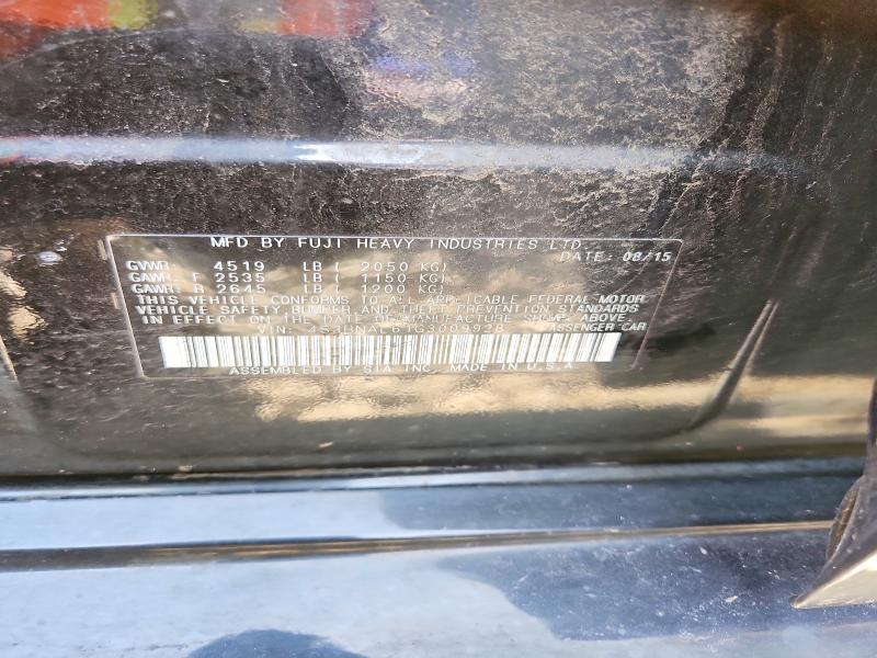 Продажа на аукционе авто 2016 Subaru Legacy, vin: 4S3BNAL61G3009928, номер лота: 49388946