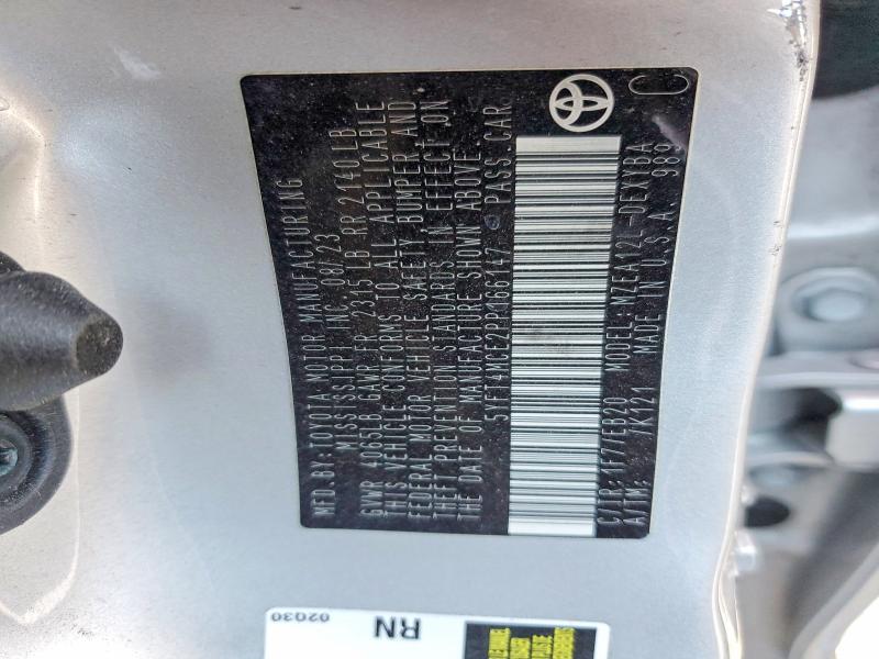Продаж на аукціоні авто 2023 Toyota Corolla, vin: 5YFT4MCE2PP166147, номер лоту: 50888426