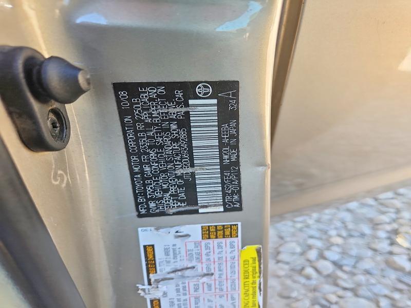 49904836 :رقم المزاد ، JTDKB20U693492885 vin ، 2009 Toyota Prius مزاد بيع