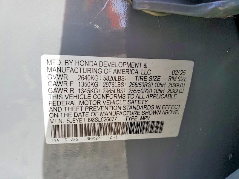 Aukcja sprzedaży 2025 Acura Mdx, vin: 5J8YE1H98SL026877, numer aukcji: 47767496