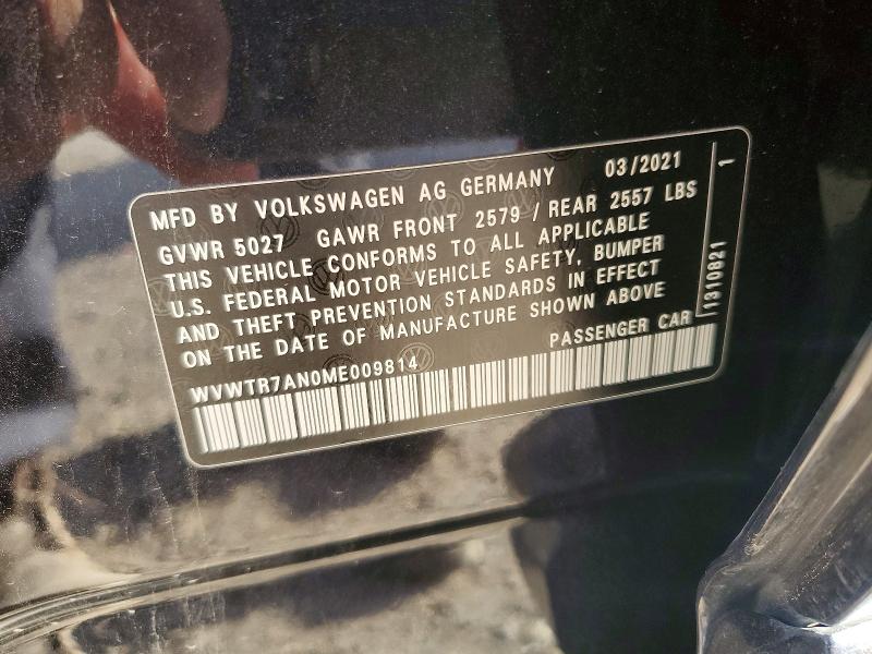 Продажа на аукционе авто 2021 Volkswagen Arteon, vin: WVWTR7AN0ME009814, номер лота: 49283436