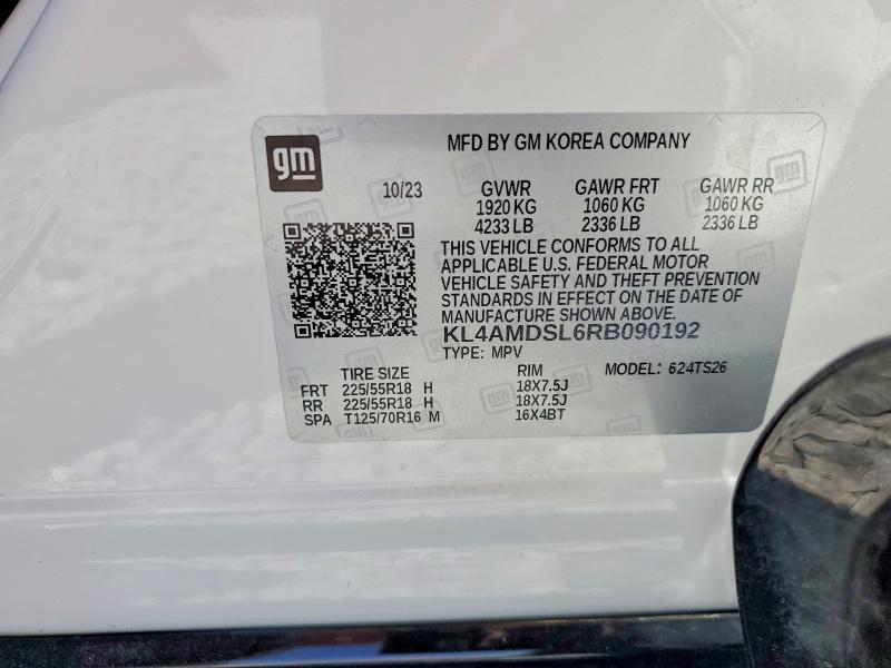 2024 Buick Encore Gx Sport Tour მანქანა იყიდება აუქციონზე, vin: KL4AMDSL6RB090192, აუქციონის ნომერი: 51483216